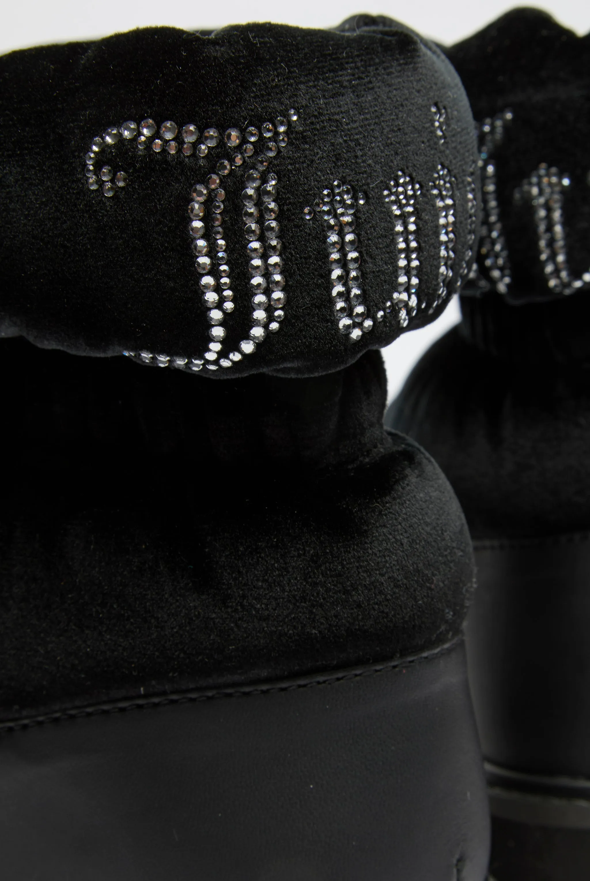 BLACK ULTRA VELOUR ALPINE BOOT
