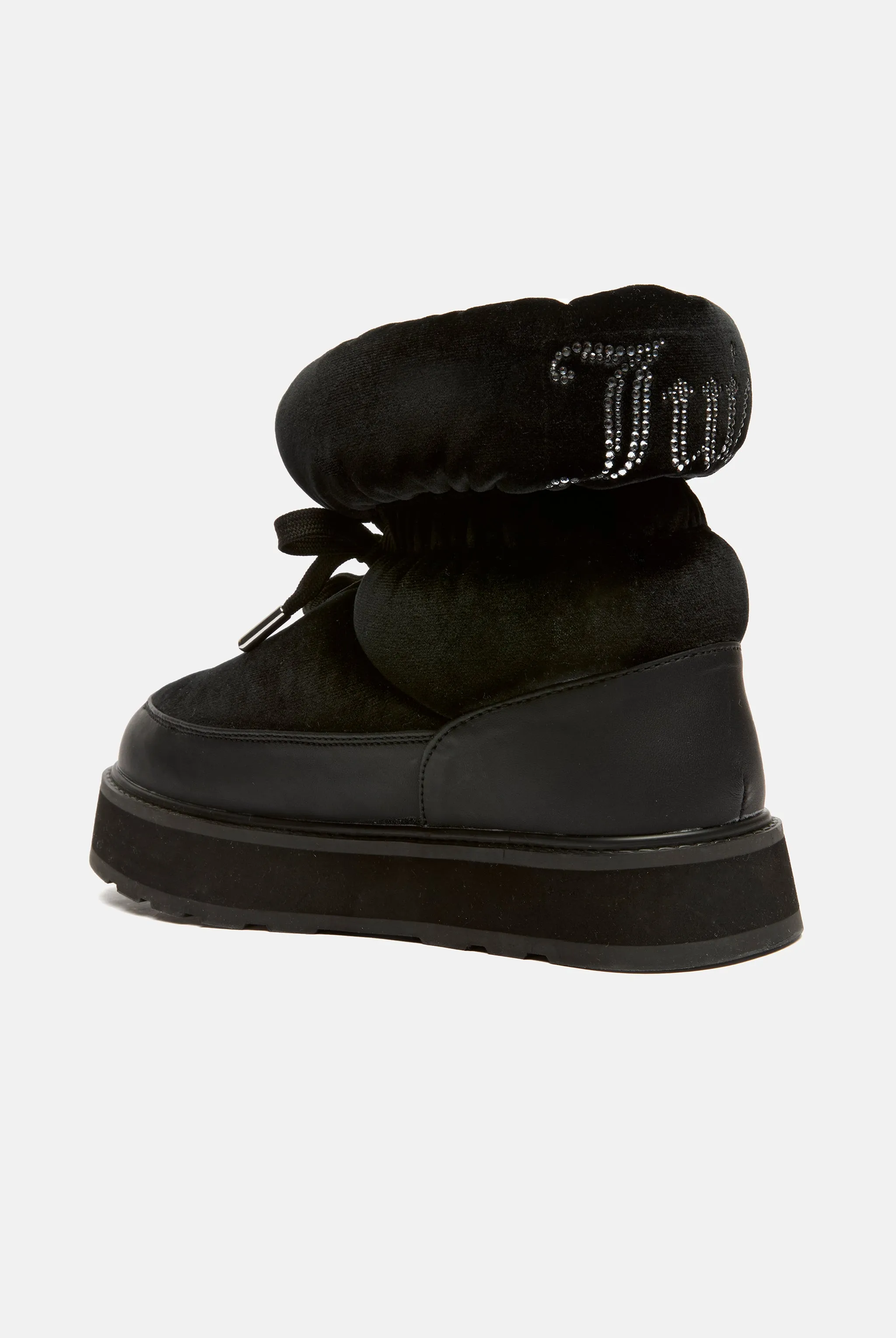 BLACK ULTRA VELOUR ALPINE BOOT