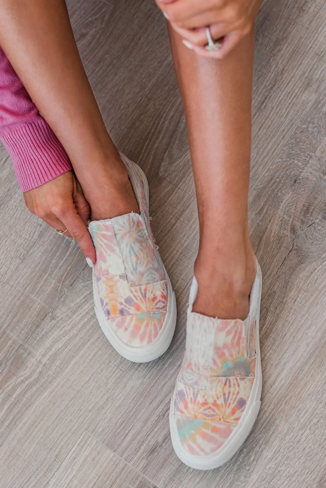 Blowfish Maddox Sneakers- Sandstone Skylight Tie dye