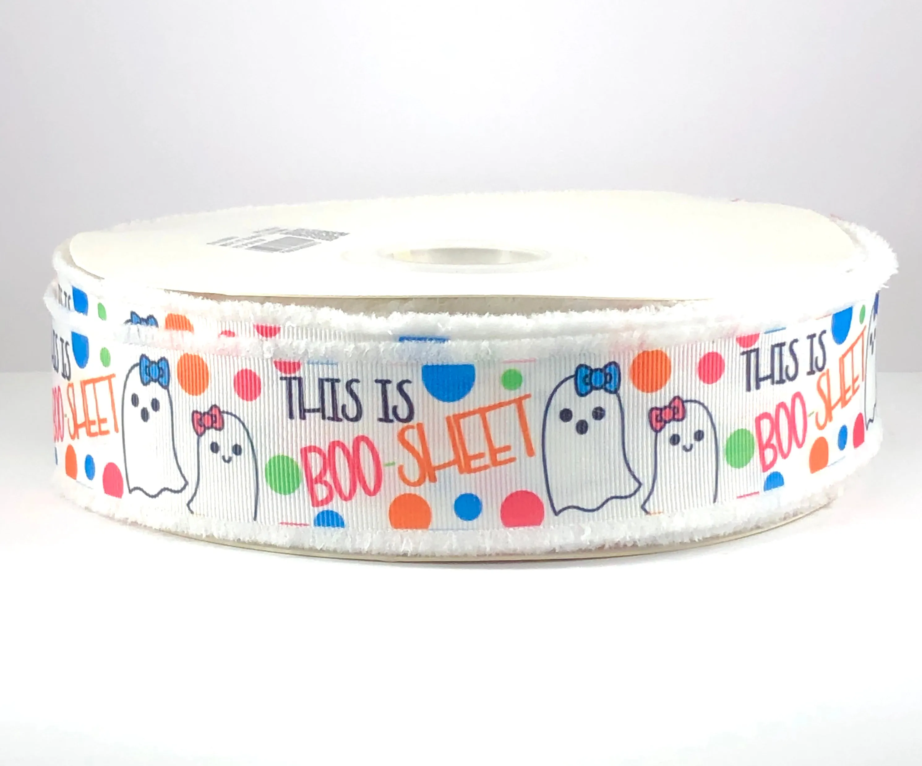 Boo Sheet Ghosts USDR Halloween Ribbon - 1.5 Inch