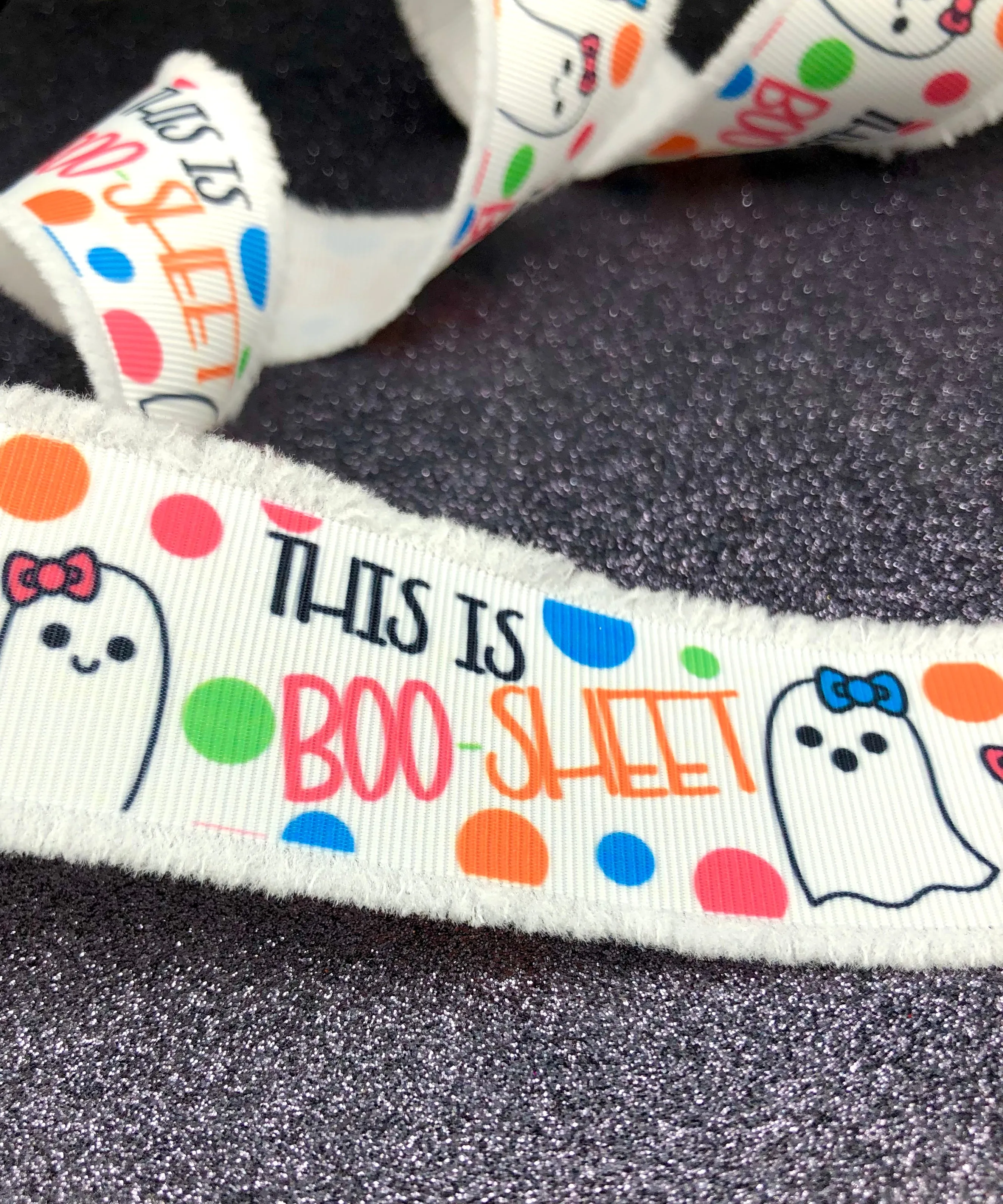 Boo Sheet Ghosts USDR Halloween Ribbon - 1.5 Inch