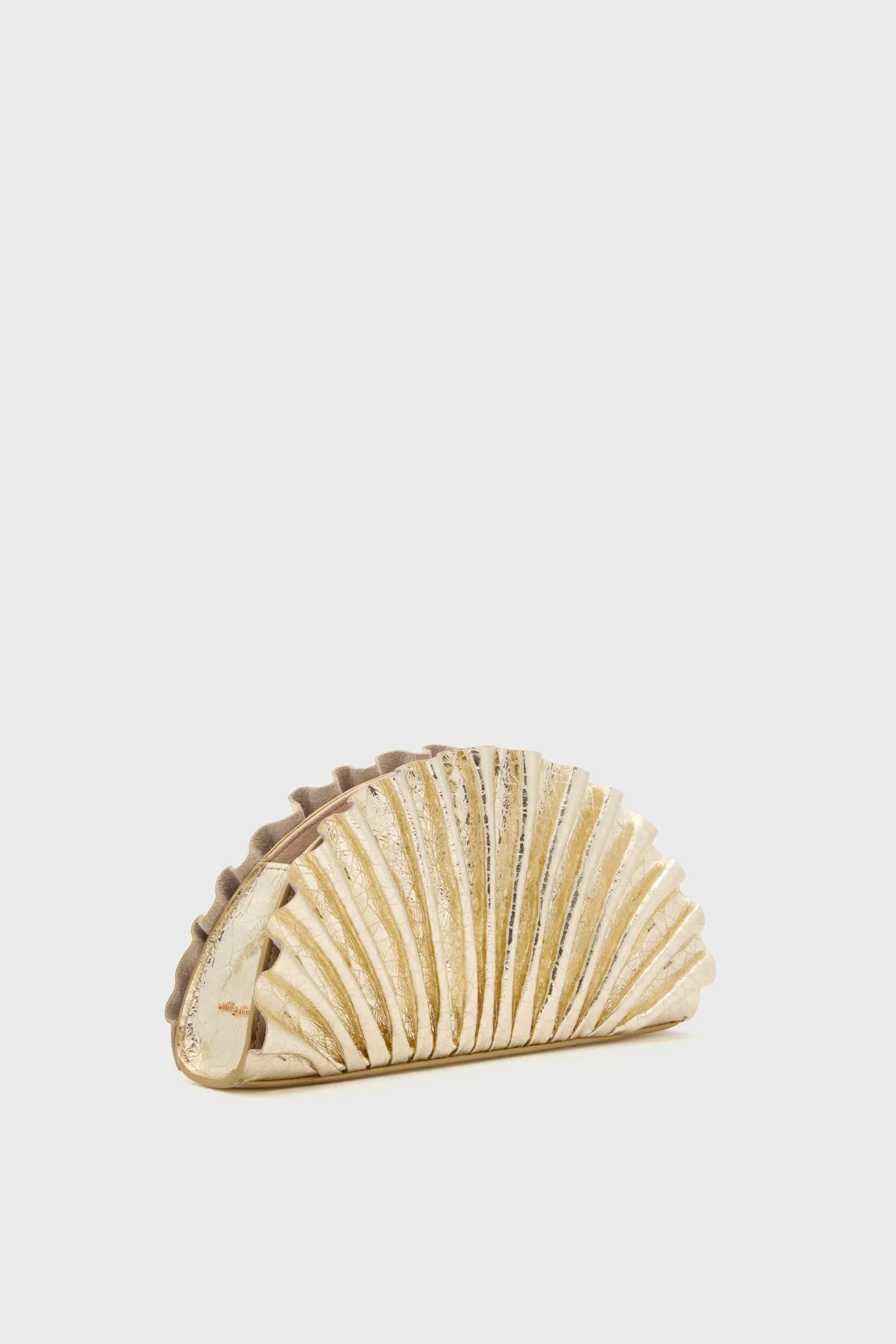 Bright Brass Mini Nala Clutch