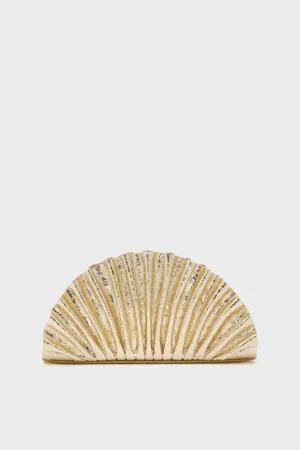 Bright Brass Mini Nala Clutch