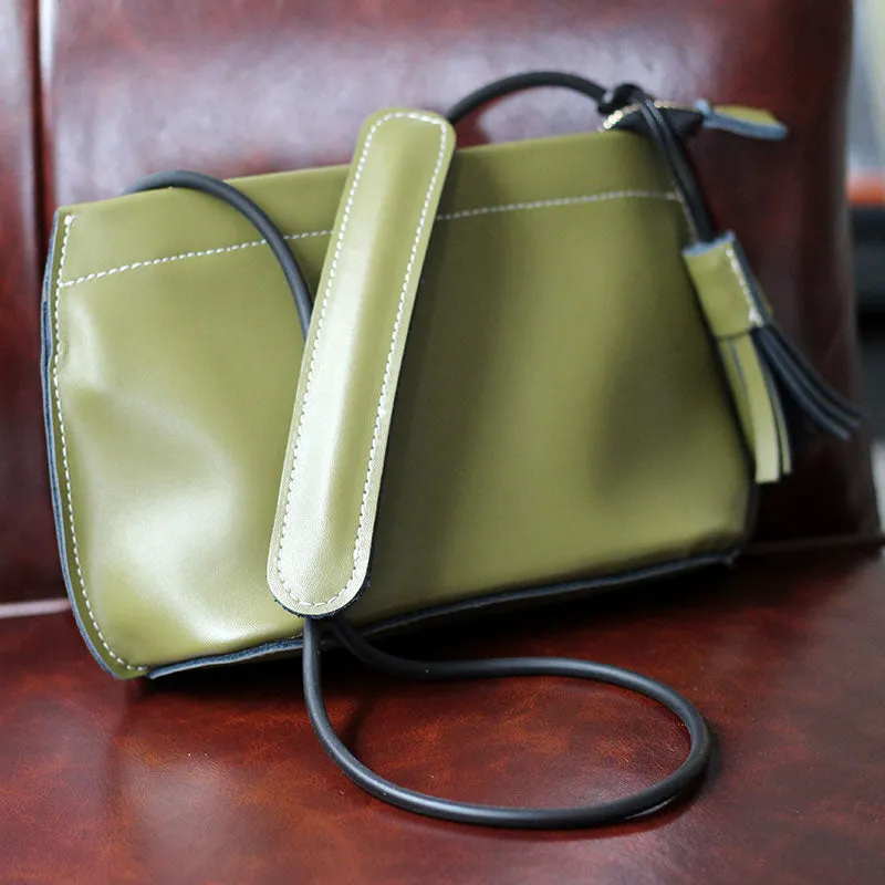 Brown Womens Crossbody Leather Bags Cute Small Leather Crossbody Bags for Women