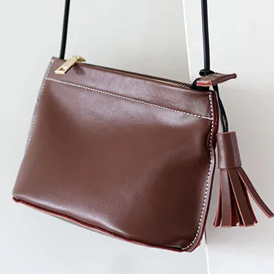 Brown Womens Crossbody Leather Bags Cute Small Leather Crossbody Bags for Women