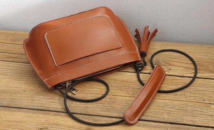 Brown Womens Crossbody Leather Bags Cute Small Leather Crossbody Bags for Women