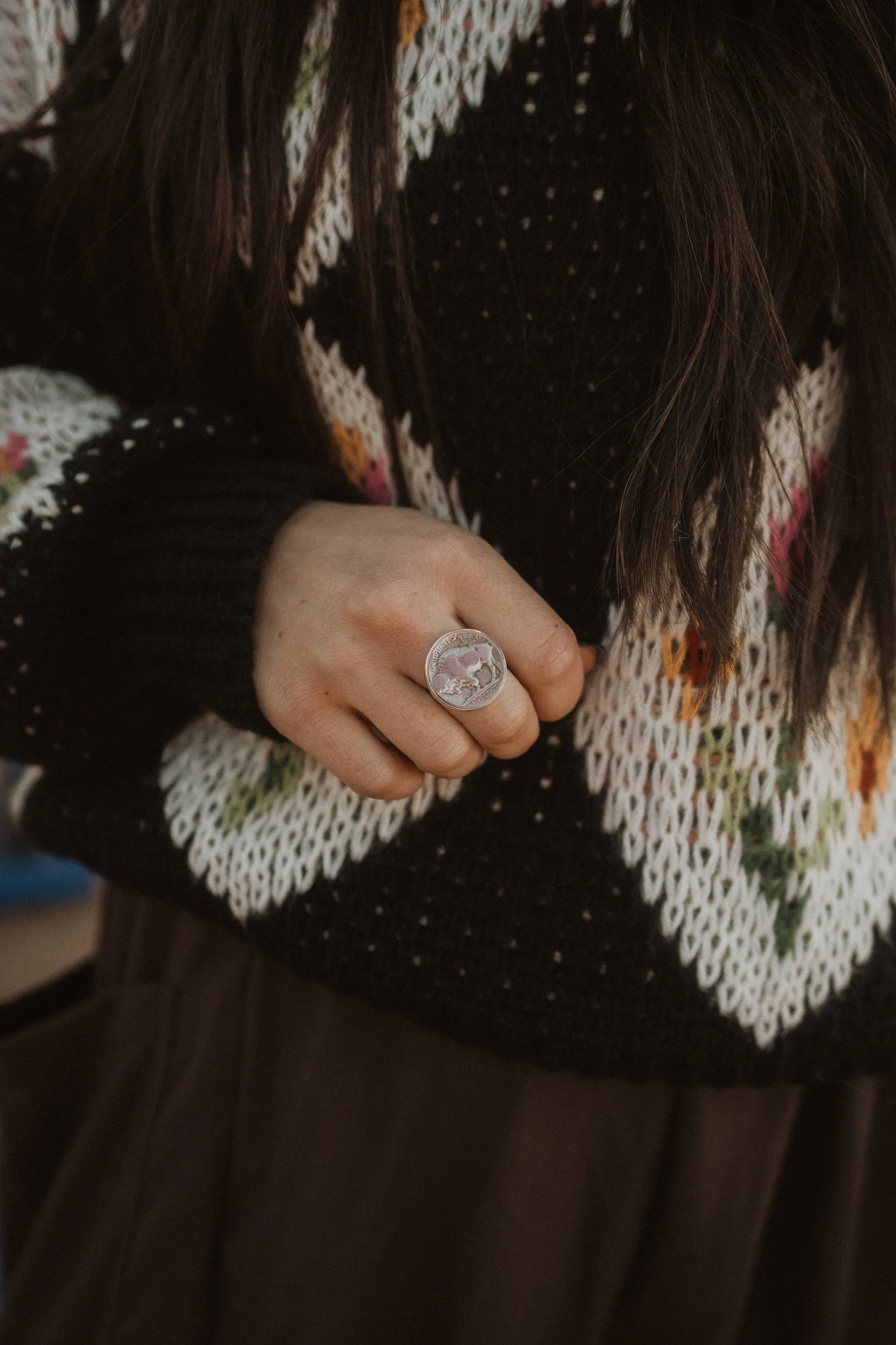 Buffalo Coin Ring