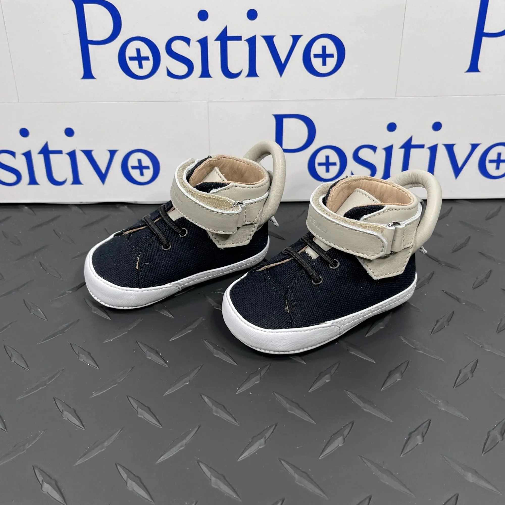 Buscemi 100MM Baby Canvas Black/Off White Sneakers