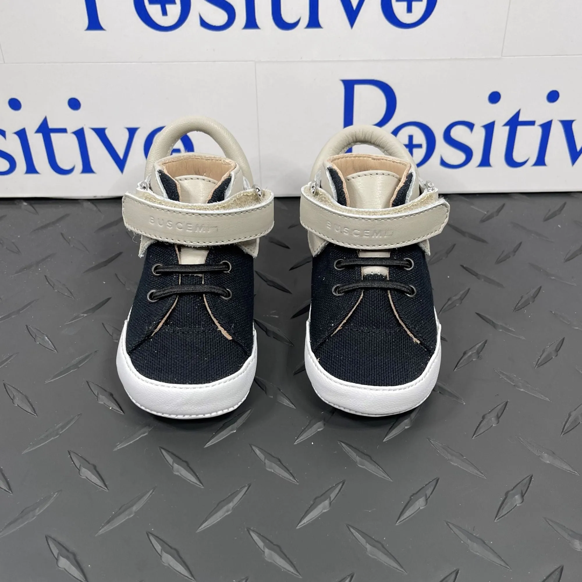 Buscemi 100MM Baby Canvas Black/Off White Sneakers
