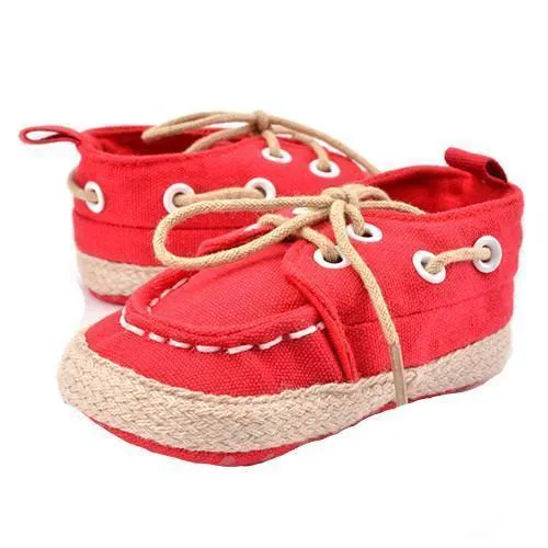 Canvas Lace-up Infant Sneakers