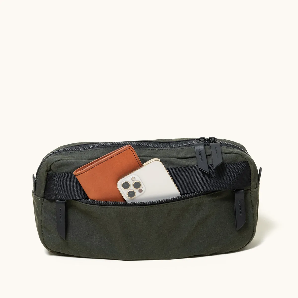 Canyon Crossbody Pack - Juniper Green (Waxed Canvas)