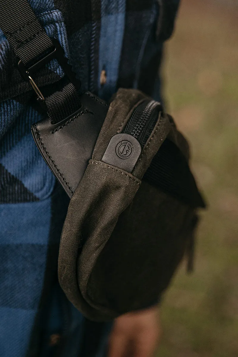 Canyon Crossbody Pack - Juniper Green (Waxed Canvas)