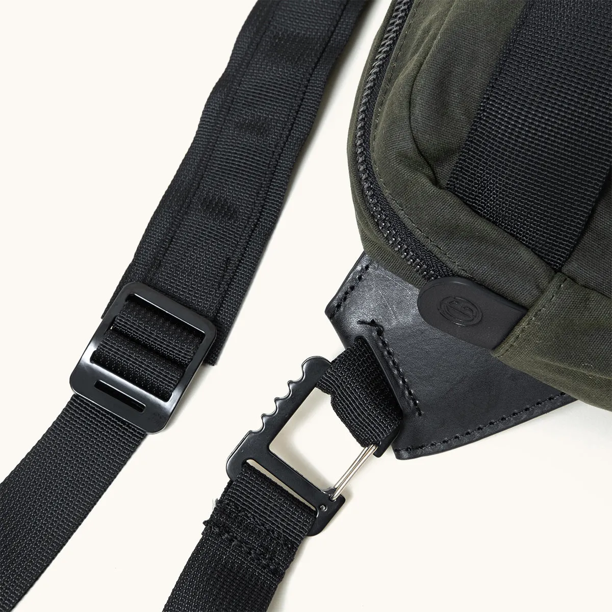 Canyon Crossbody Pack - Juniper Green (Waxed Canvas)
