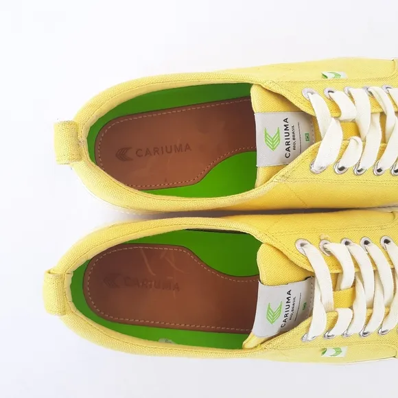 Cariuma Canvas Sneakers Yellow Mens 9.5