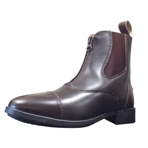 Cavalier Short Zip Boots Brown