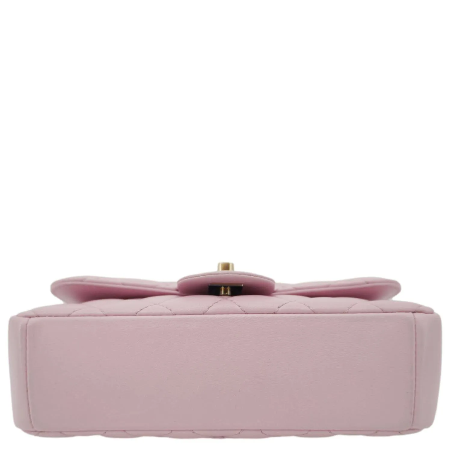 CHANEL Mademoiselle Chic Flap Quilted Lambskin Leather Crossbody Bag Pink