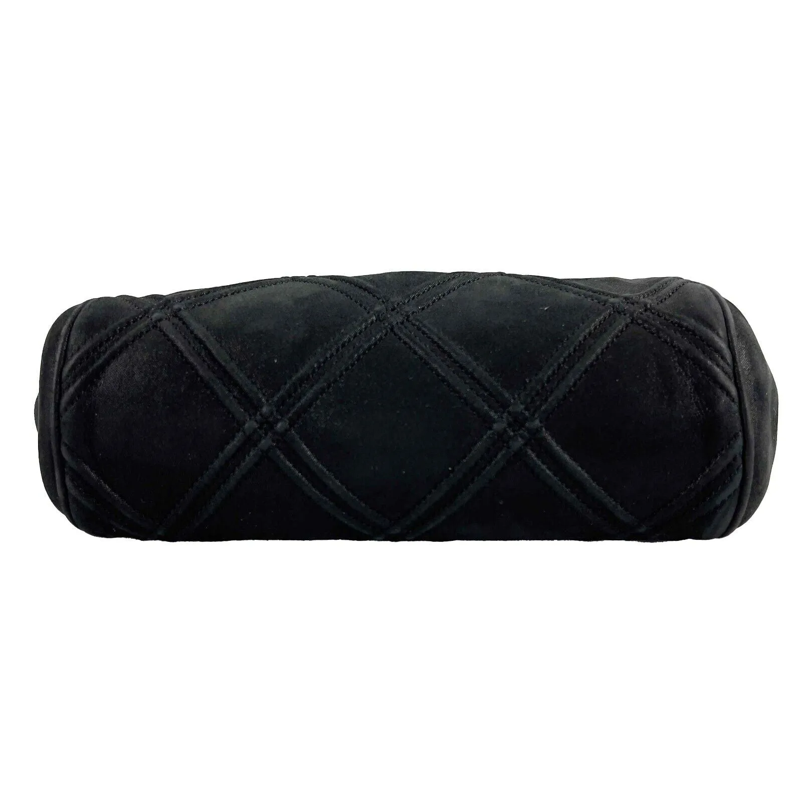 CHANEL - Mini Crossbody Clutch - Black Quilted /Gold-tone - 'CHANEL' Closure