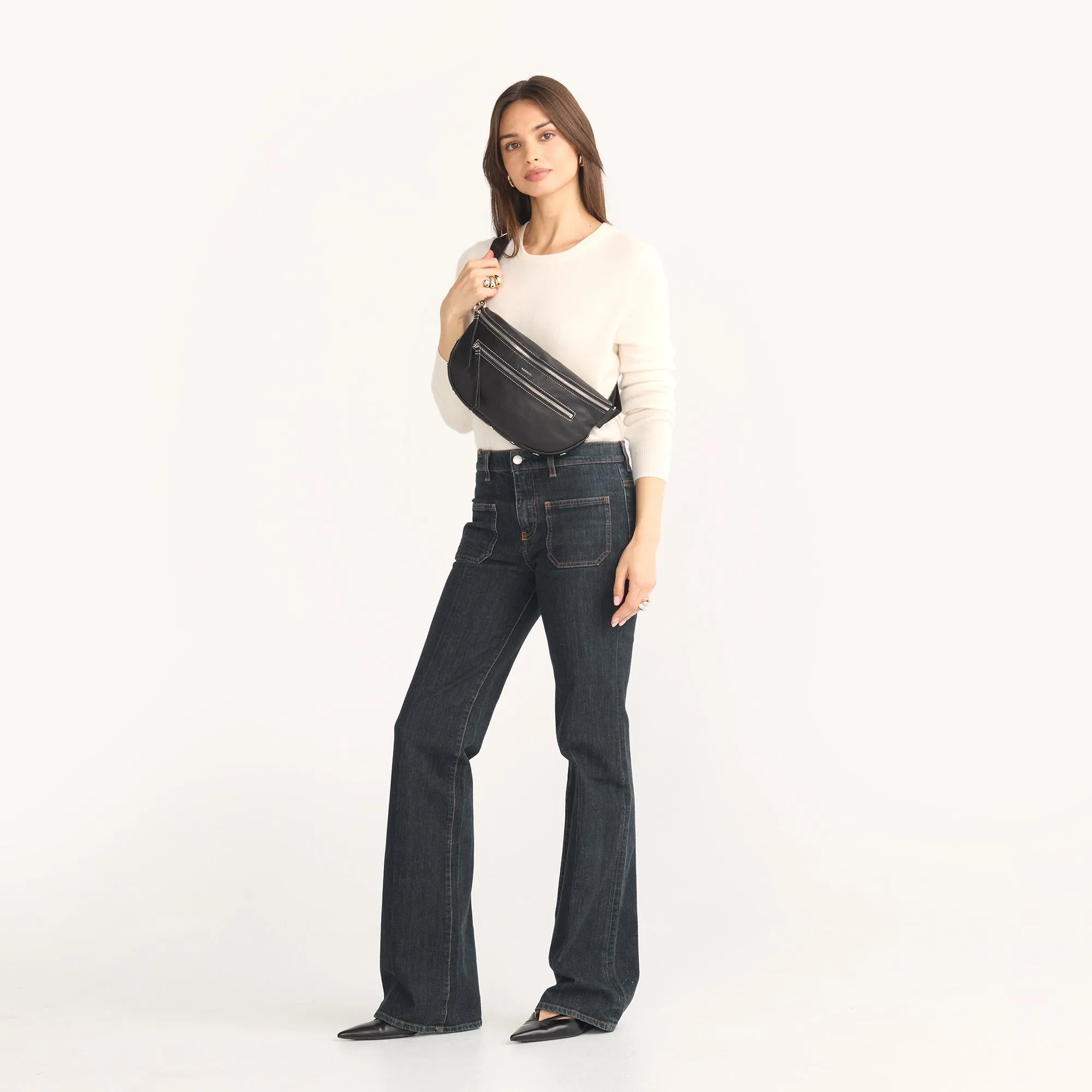 Charles Crossbody | Tempo Black/Silver | Lrg