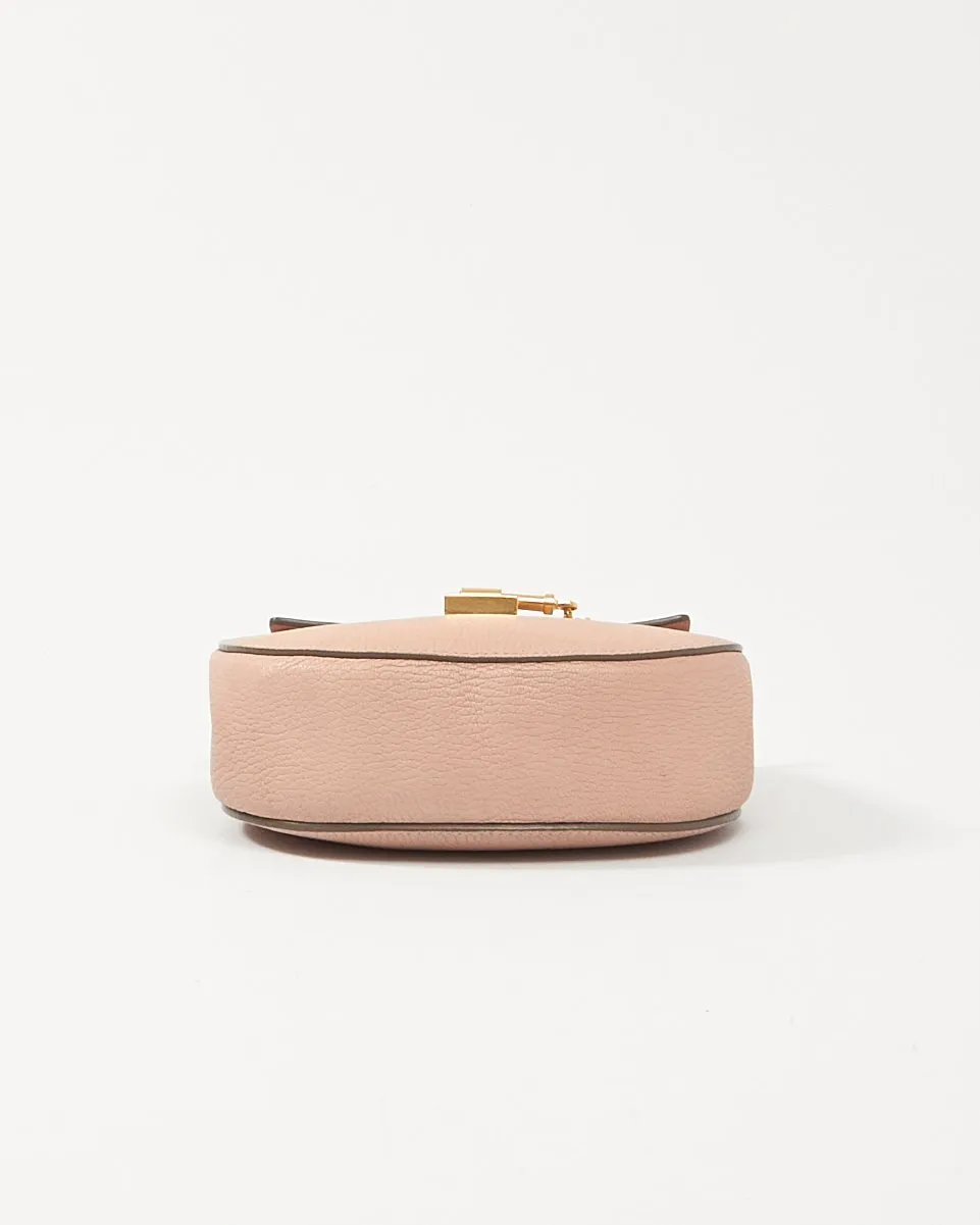 Chloé Pink Leather Drew Crossbody Bag