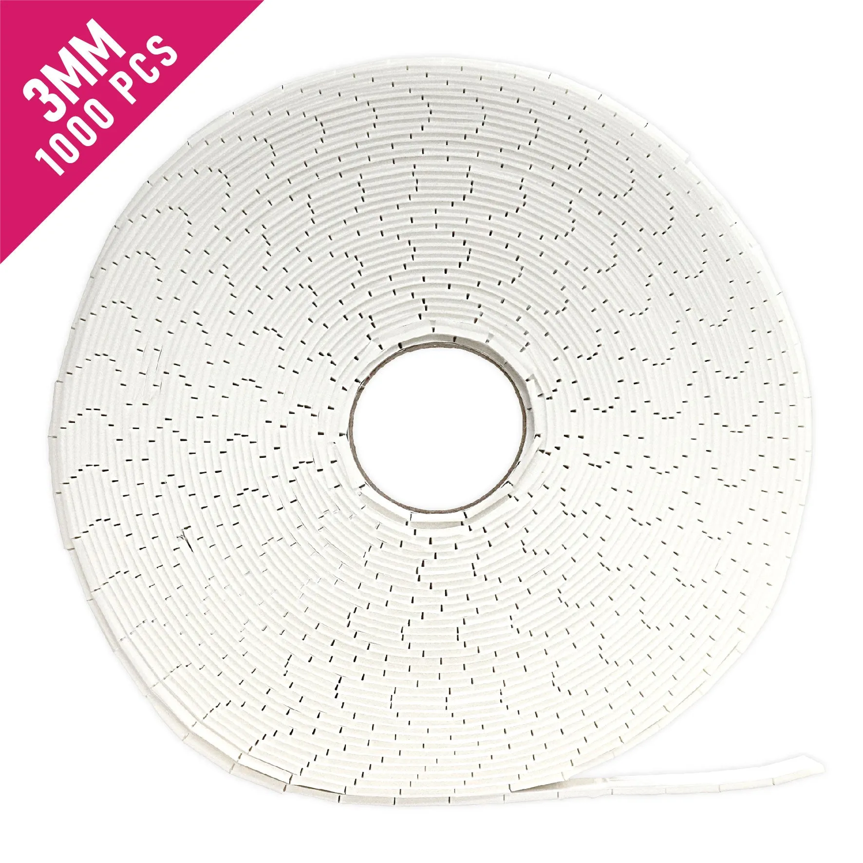 Chloes Creative Cards Foam Pads on a Roll - 3mm (1000 pads per roll)