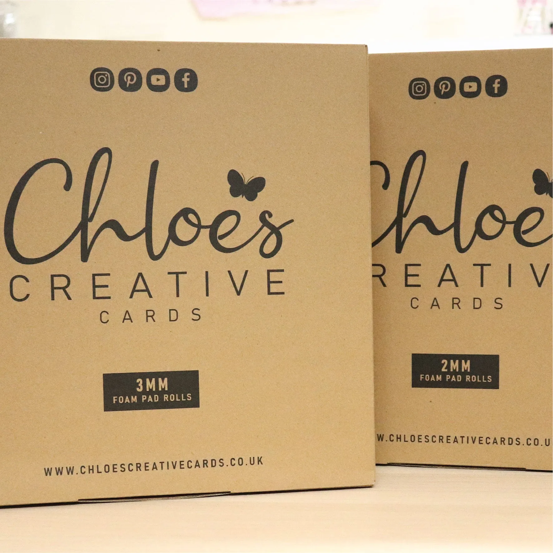 Chloes Creative Cards Foam Pads on a Roll - 3mm (1000 pads per roll)