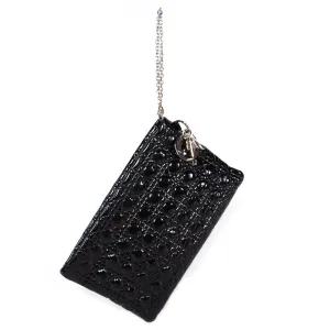 Christian Dior Cannage Patent Clutch Bag
