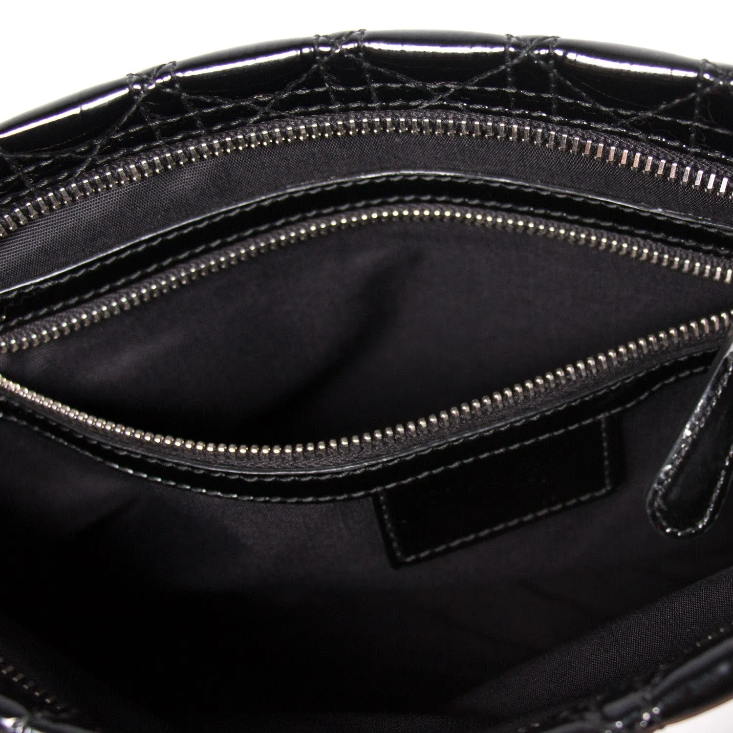 Christian Dior Cannage Patent Clutch Bag