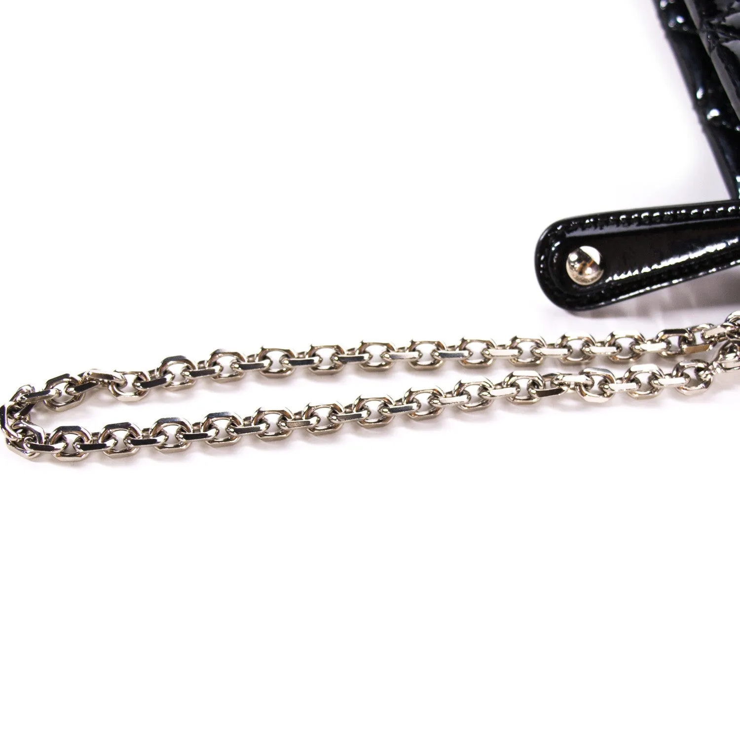 Christian Dior Cannage Patent Clutch Bag