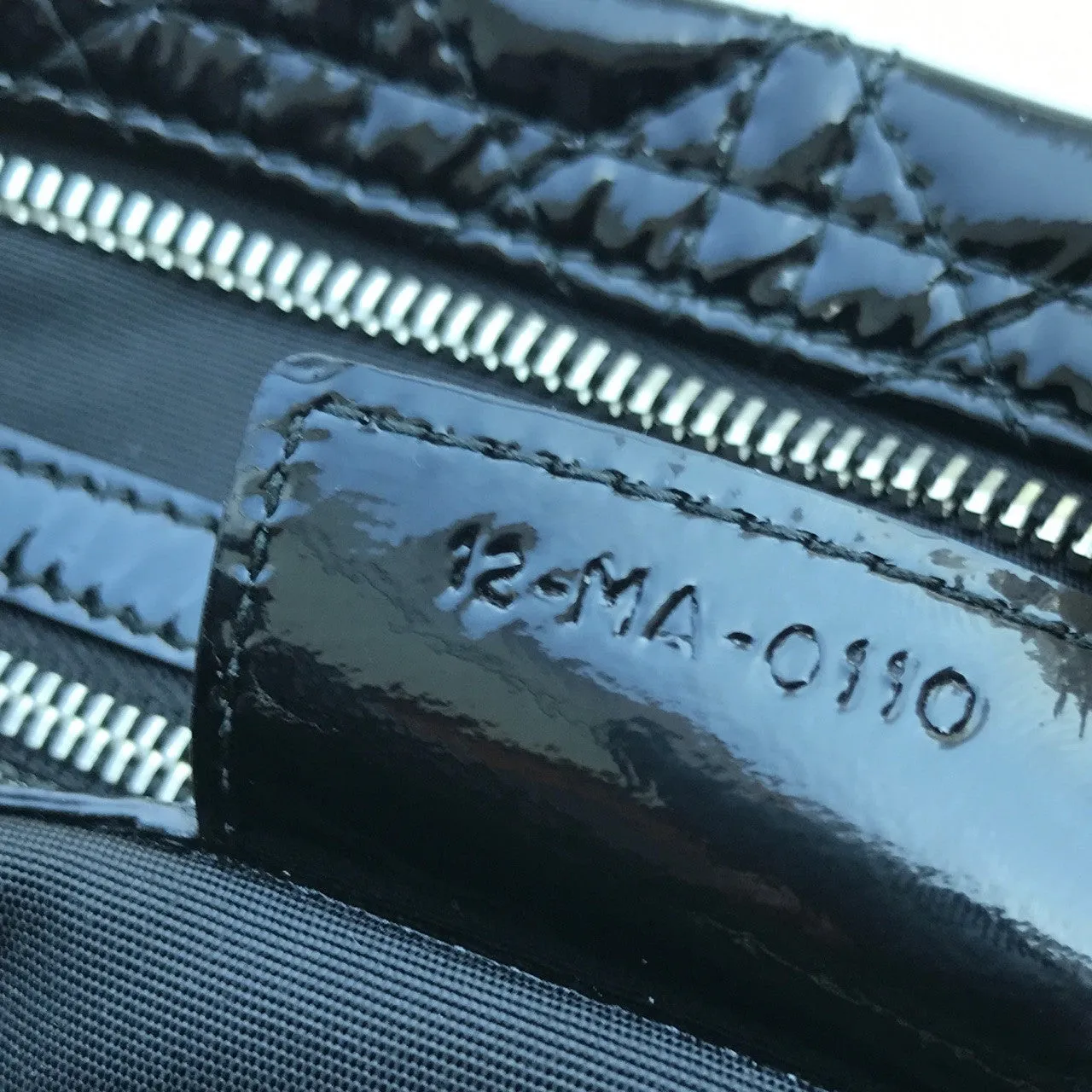 Christian Dior Cannage Patent Clutch Bag