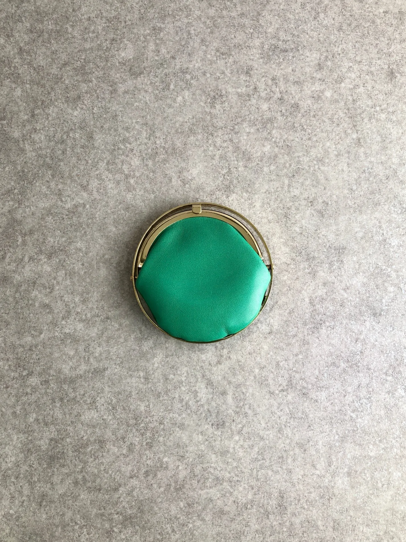 Christian Dior Circle Coin Purse Green Vintage 6ypmda