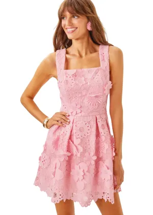 CINDY SKIRTED LACE ROMPER