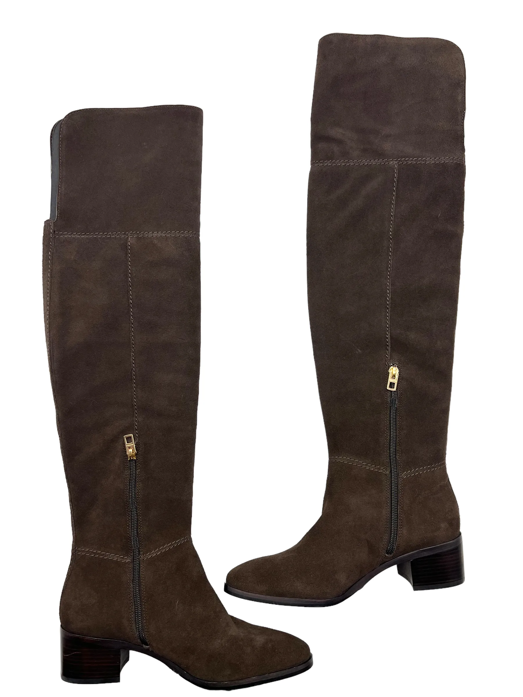 Coach Brown Suede OTK Size 8 Riding Boots