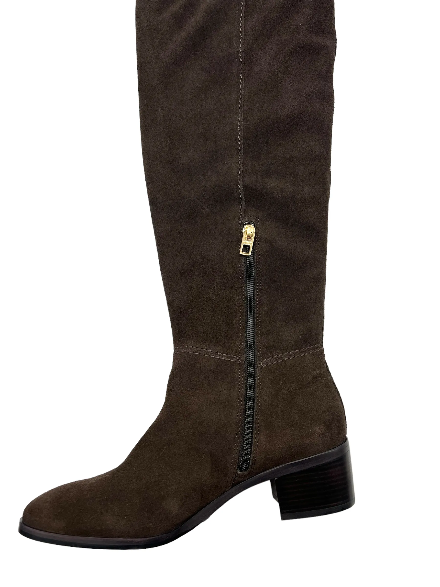 Coach Brown Suede OTK Size 8 Riding Boots