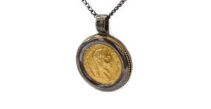 Coin and jewelry- black and gold coin jewelry