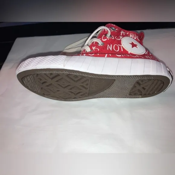 Converse UNT1TL3D Hi Top Not A Chuck Red/White Sneakers size little kids 13