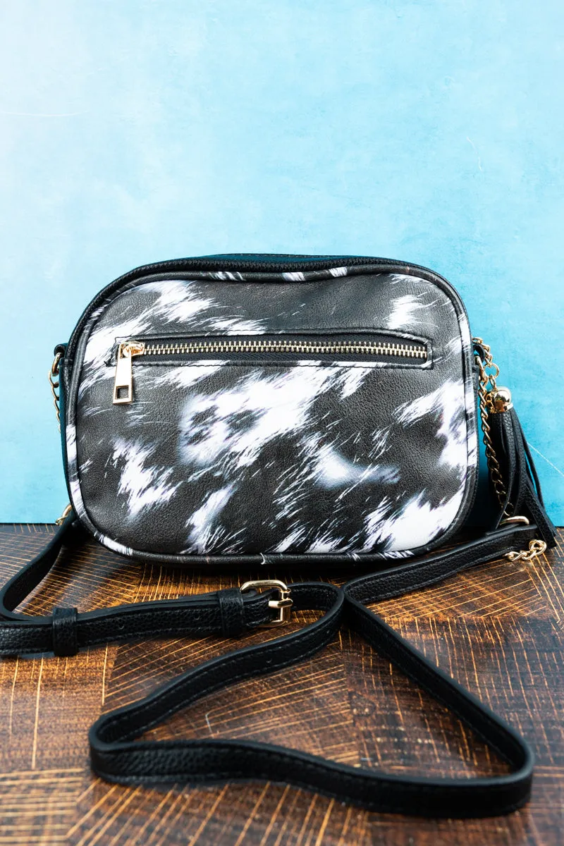 Cow-lifornia Dreaming Faux Leather Elly Crossbody