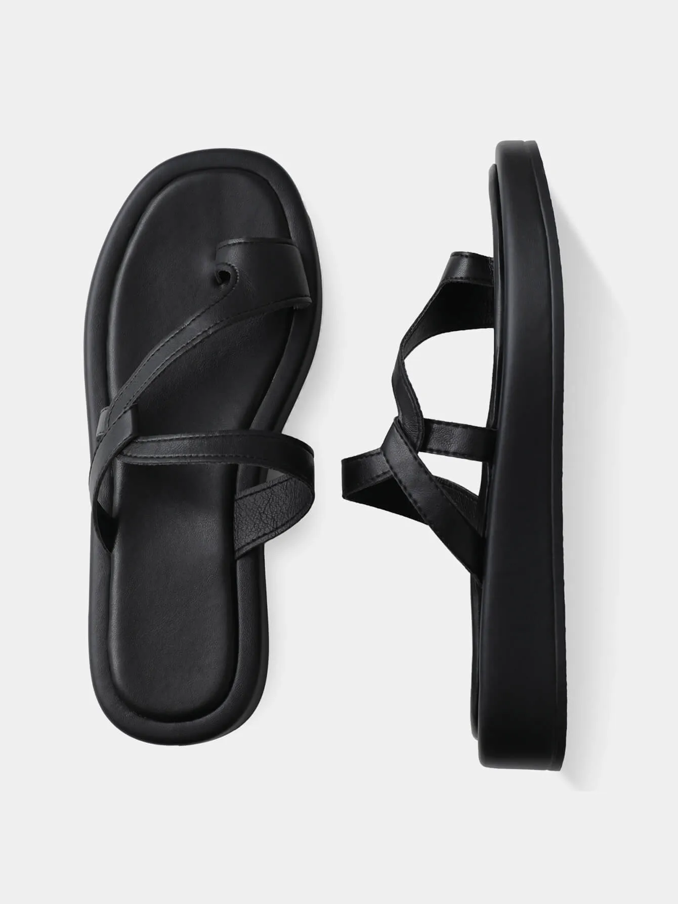Criss-Cross Straps Flat Sandals