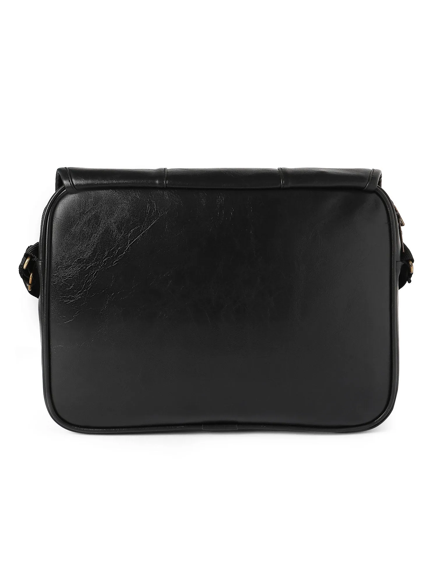 Cruelty Free Vegan Leather Crossbody (Black)