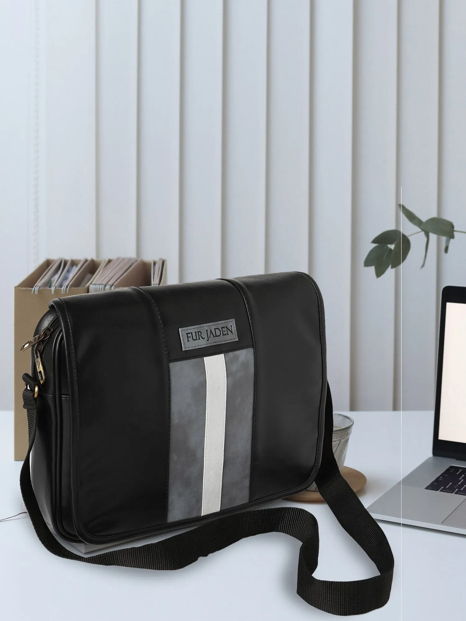 Cruelty Free Vegan Leather Crossbody (Black)