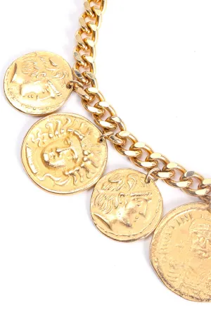 Curb Chain Coin Collar