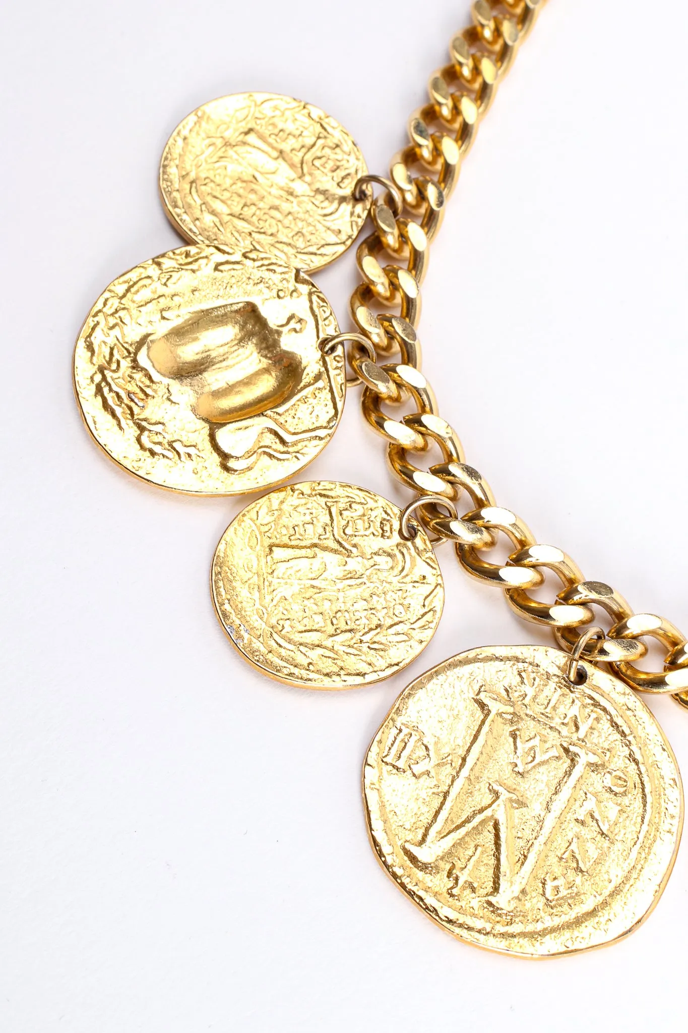 Curb Chain Coin Collar