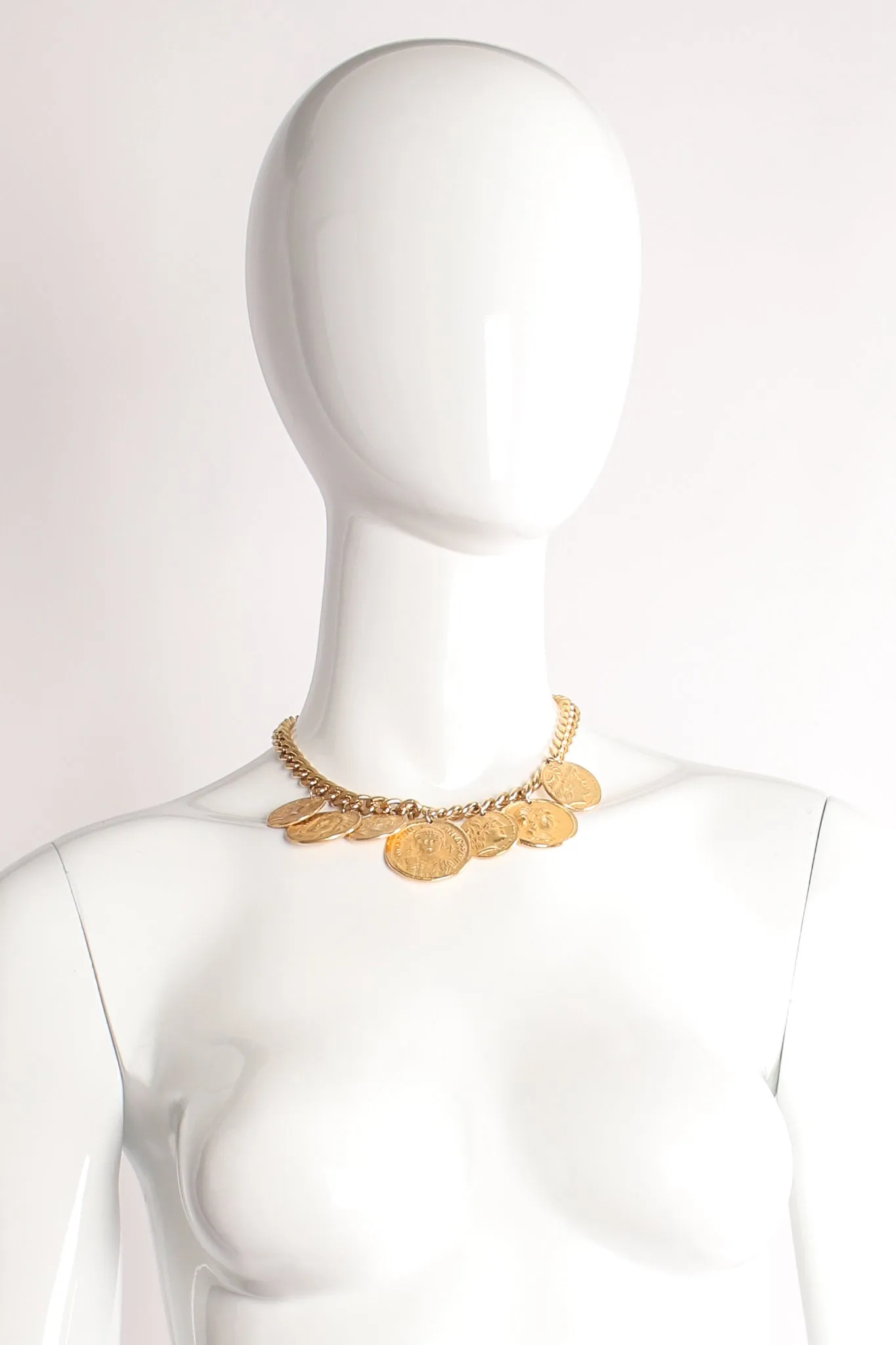 Curb Chain Coin Collar