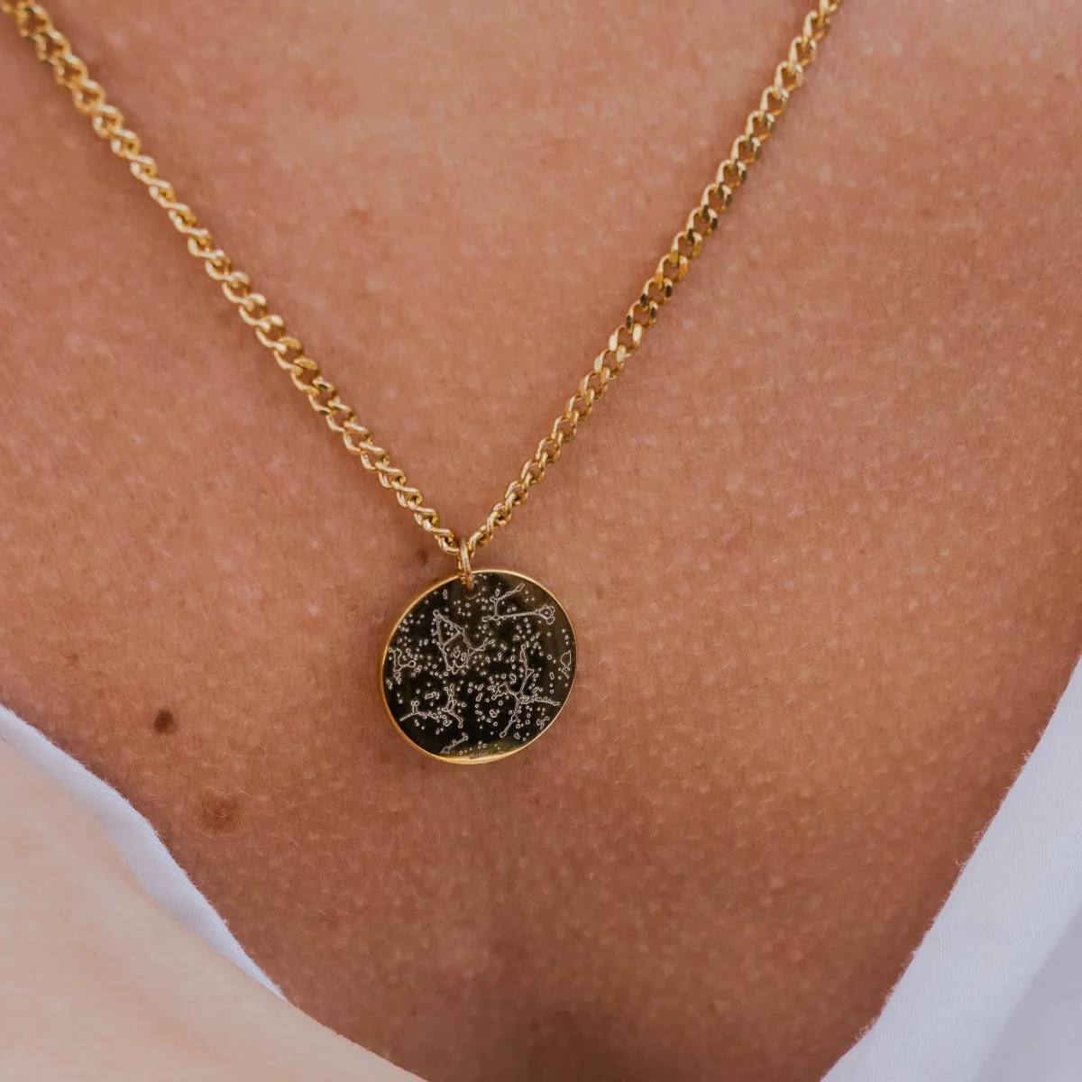 Custom Star Map Coin Charm