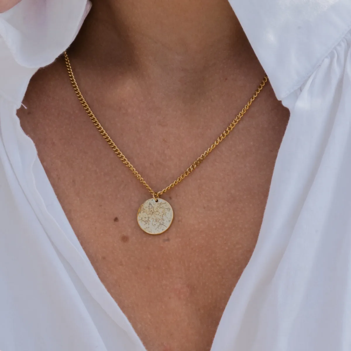 Custom Star Map Coin Charm