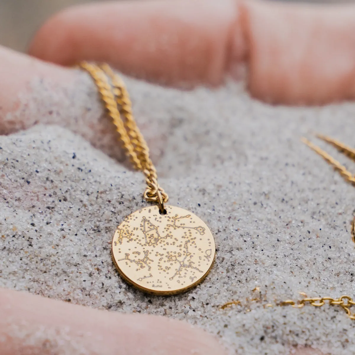 Custom Star Map Coin Charm