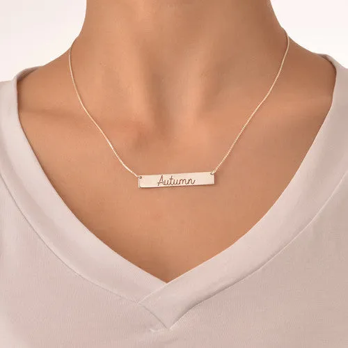 Cut-Out Name and Heart Necklace