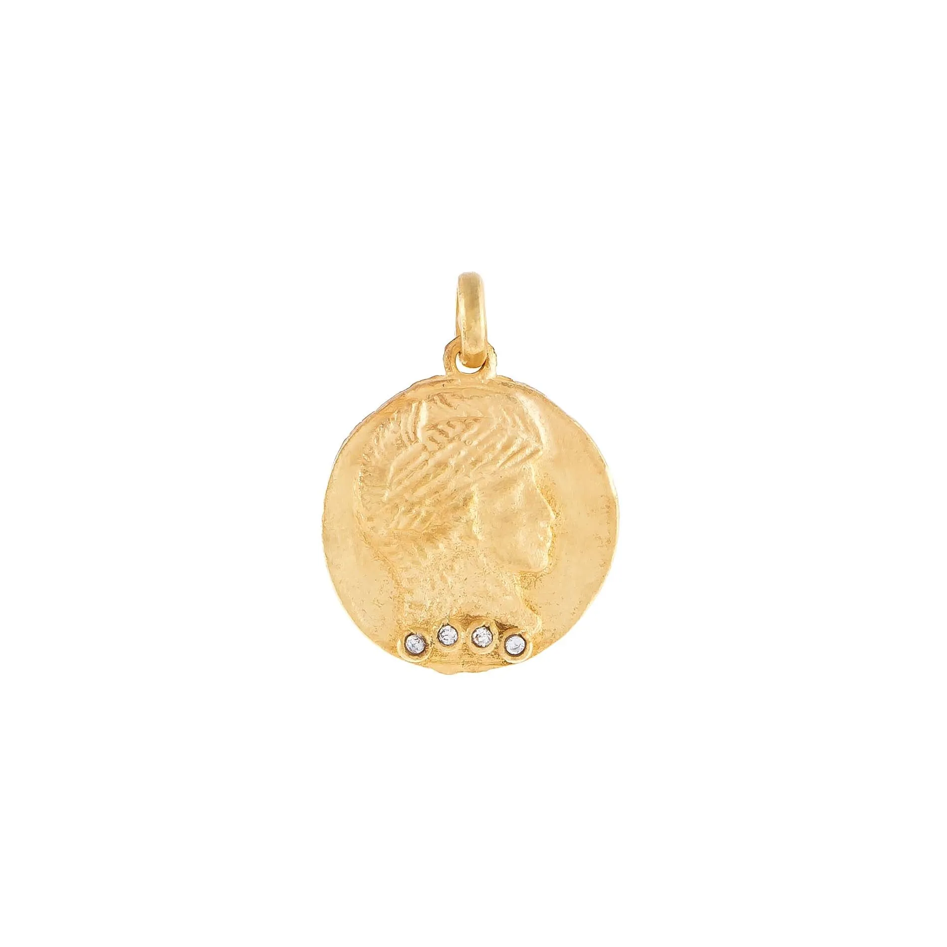 CZ Vintage Coin Charm