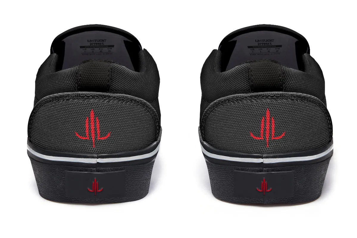 Dagger Rose Slip On Shoes