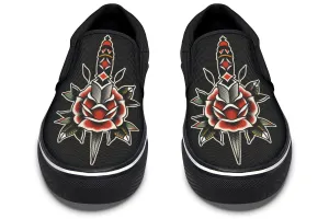 Dagger Rose Slip On Shoes