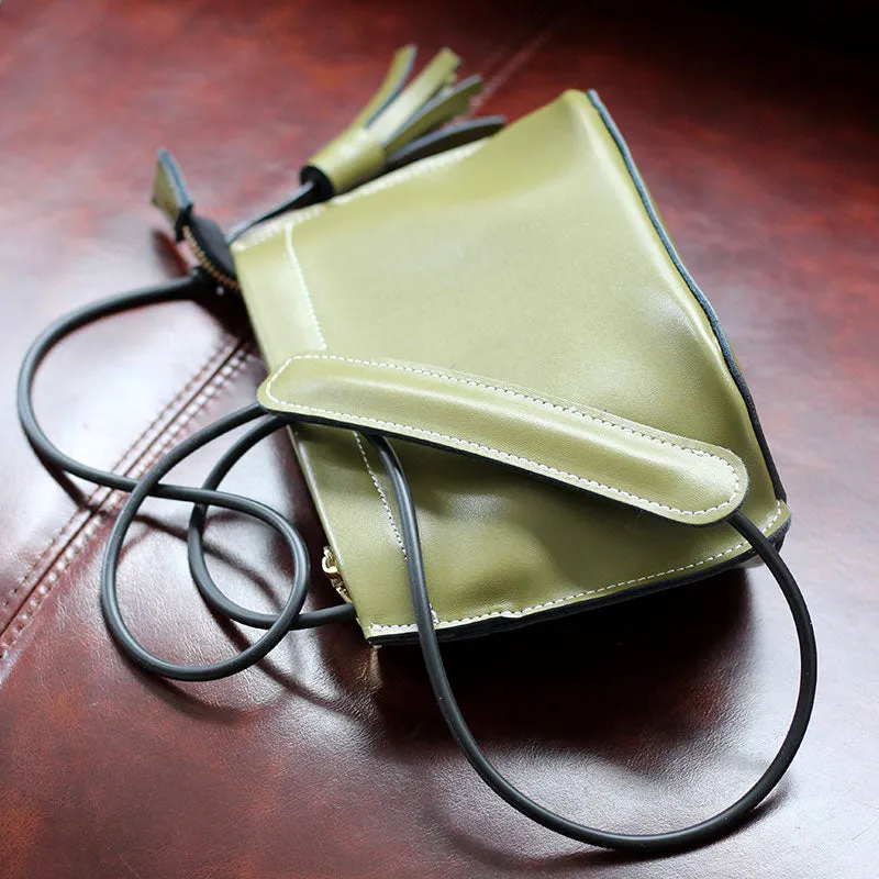 Dark Brown Womens Crossbody Leather Bags Cute Small Leather Crossbody Bags for Women
